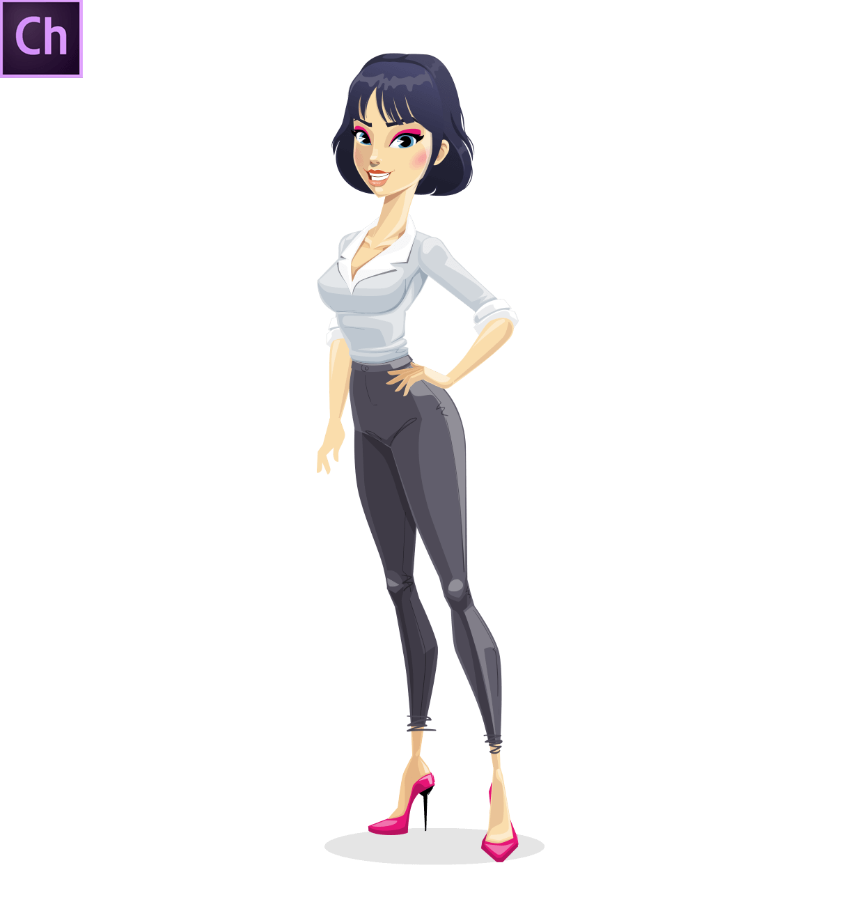 Modern Pretty Girl Character Animator Puppet